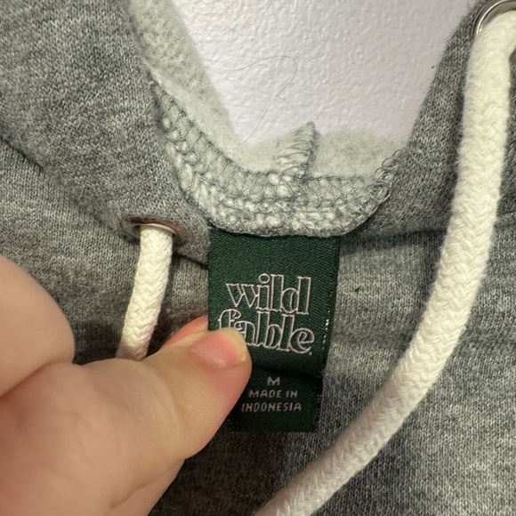 Grey crop Wild Fable sweatshirt - Picture 2 of 3